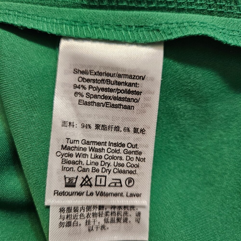 DKNY Faux wrap dress, High/Low, Apple green Size 4 New with tags - Picture 12 of 13